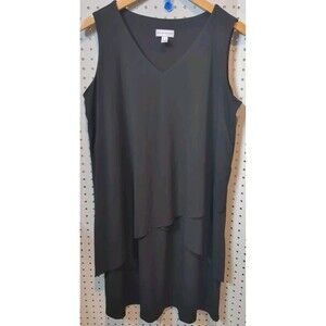 Susan Graver Liquid Knit Size LP Layered Black